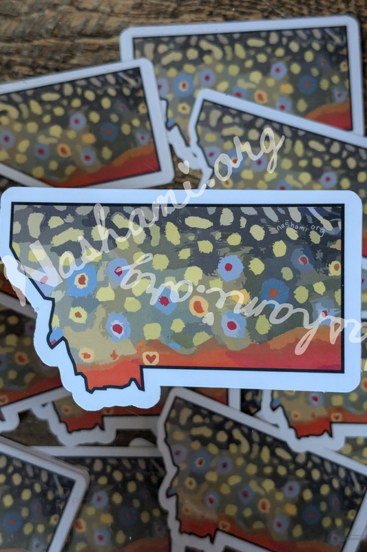 Montana Brook Trout Collection Stickers with Matte Finish