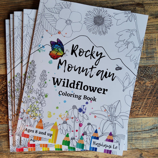 Rocky Mountain Wildflower Coloring Book including Wildflower Seeds